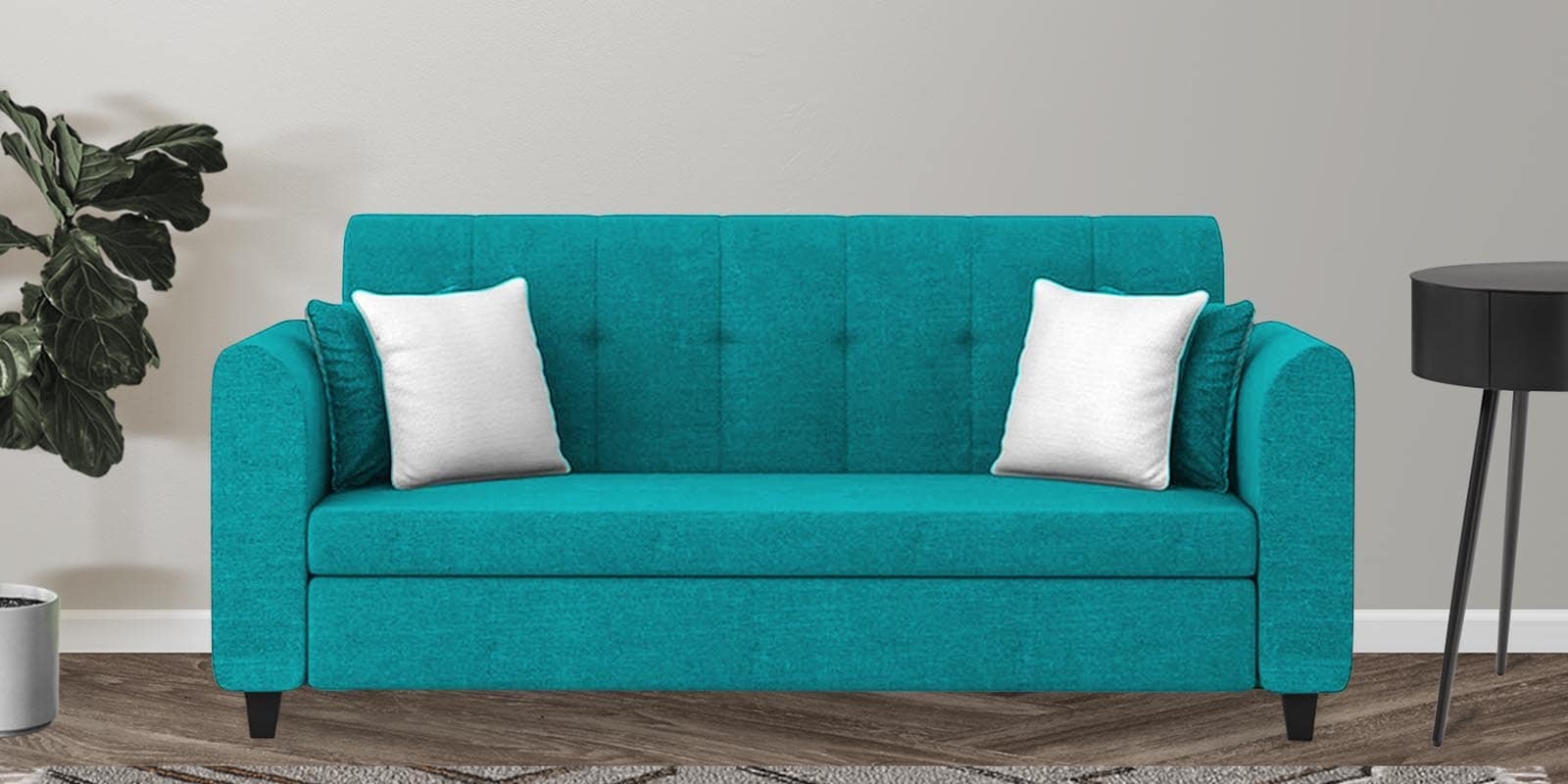 Denmark 3 Seater Sofa In Sea Green Colour