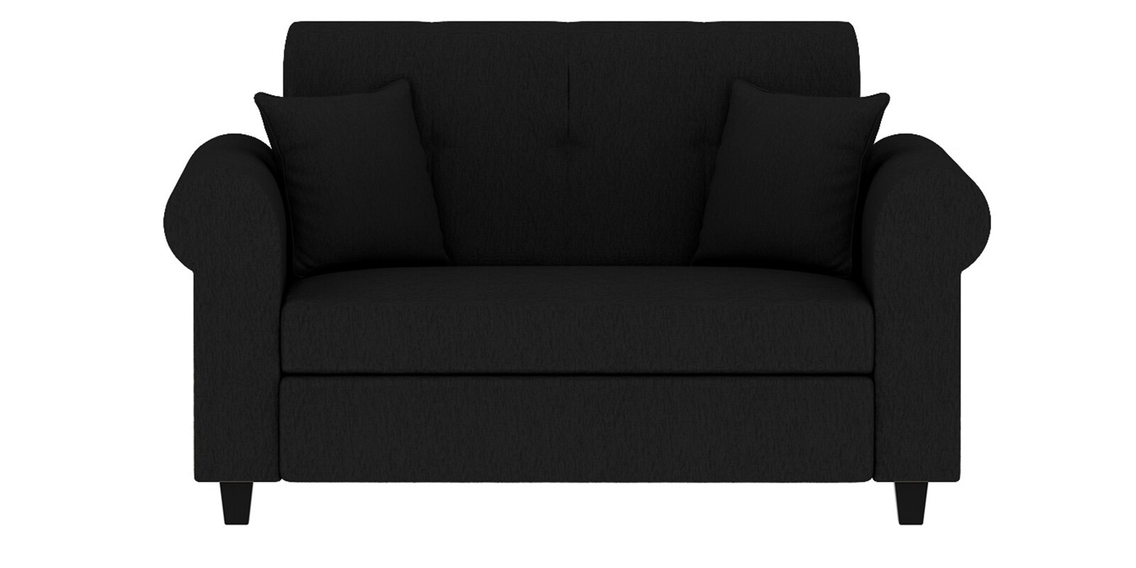 Buy Derado Fabric 2 Seater Sofa in Zed Black Colour at 61 OFF by