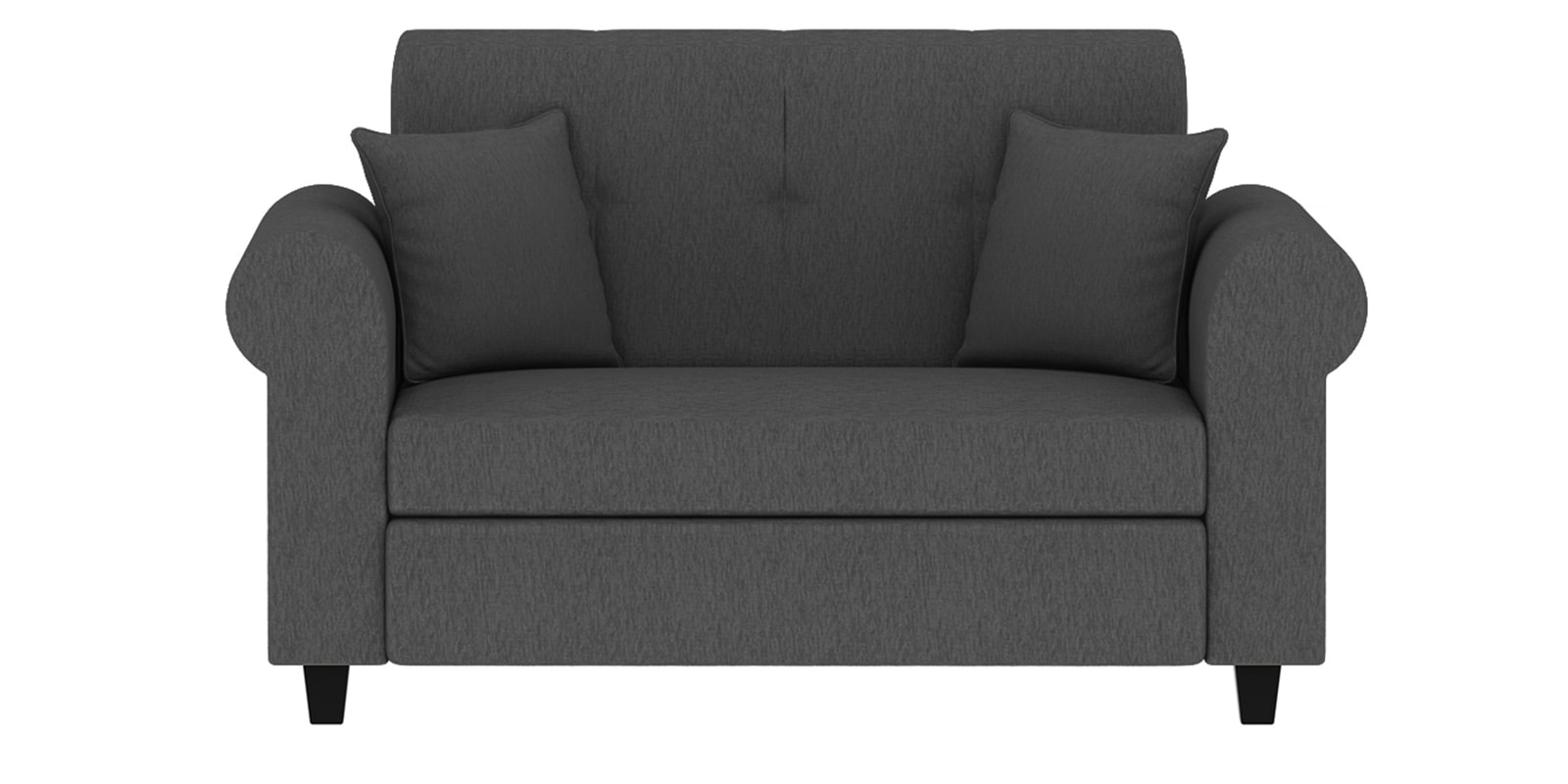 Derado Fabric 2 Seater Sofa in Charcoal Grey Colour