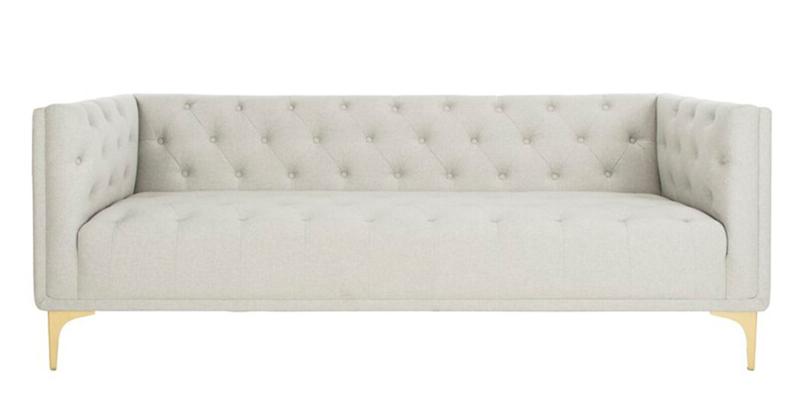 Buy Derby Fabric 3 Seater Sofa in Light Grey Colour at 25 OFF by Adorn Homez Pepperfry