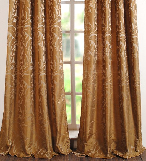Buy Deco Window Dark Gold Polyester 50 X 96 Inch Door Curtain