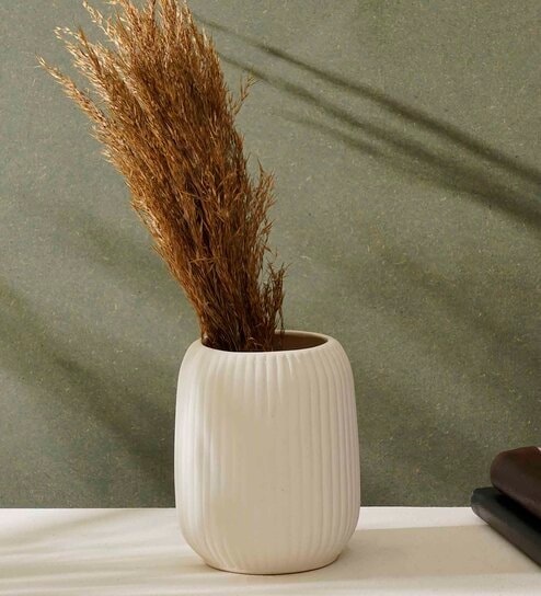 Decorative Big White Ceramic Vase