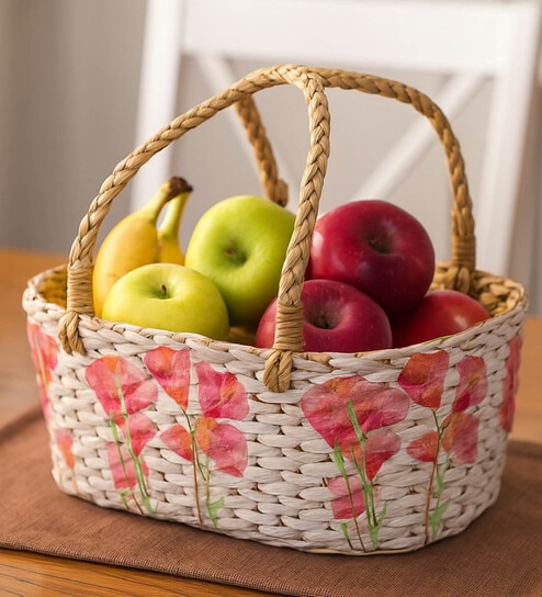 Decorative Fruit Gift Baskets,Gift Hamper Baskets (D11-L38 X W26 X H26 Cm)