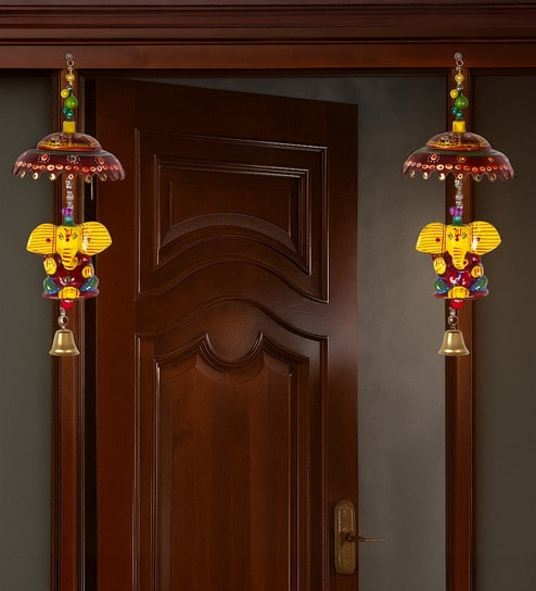 Decorative Ganesha Paper Mache Door Hanging Toran For Home Decor Toran  (Papier Mache)