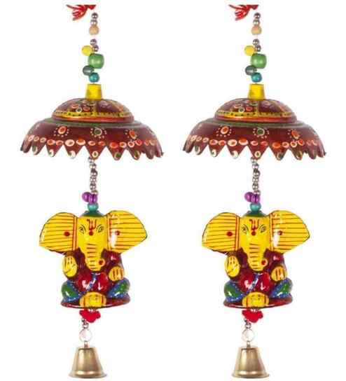 Decorative Ganesha Paper Mache Door Hanging Toran For Home Decor Toran  (Papier Mache)