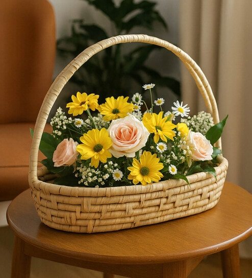Decorative Gift Hamper,Flower Picking Basket,Gifts Baskets (L45 X W28 X H33)
