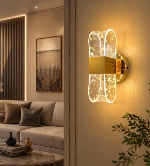 Golden Novelty Wall Light Set of 1