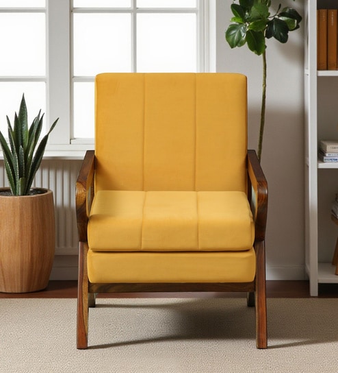 Delnice Sheesham Wood 1 Seater Sofa In Walnut Finish