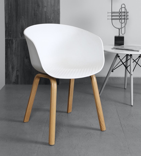 Delta Plastic Iconic Chair in White Colour