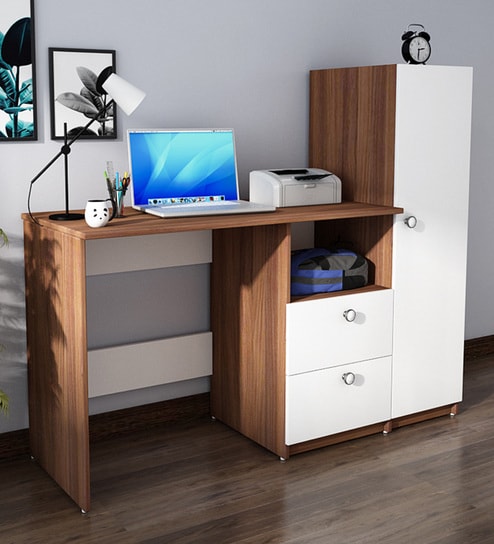 Pepperfry study table with outlet storage