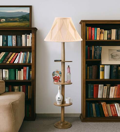 Devansh Curtain Pleated  Soft back with wood Base