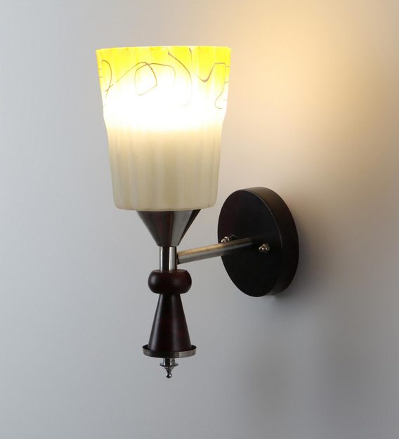 Buy Declan Black Wood Wall Light by Eliante by Jainsons Lights Online