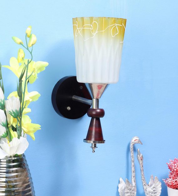 Buy Declan Black Wood Wall Light by Eliante by Jainsons Lights Online