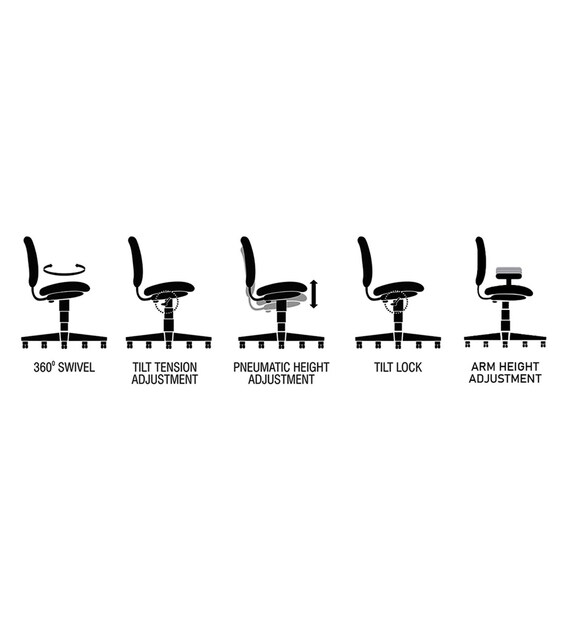 Buy Define Ergonomic Chair in Black Colour by Durian Online High Back Ergonomic Chairs