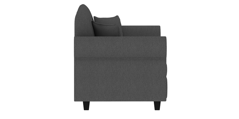 Buy Derado Fabric 2 Seater Sofa In Charcoal Grey Colour By Febonic Online Rolled Arms 2 Seater 4631