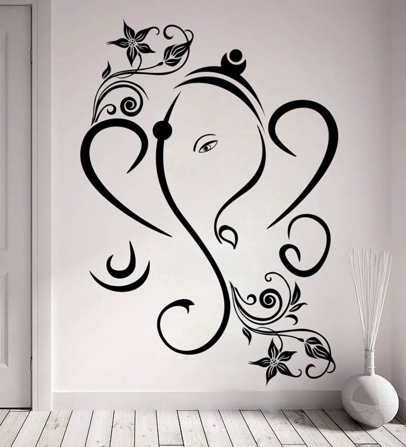Buy Decor Kafe Creative Ganesha Vinyl Durable & Wall Sticker & Decal
