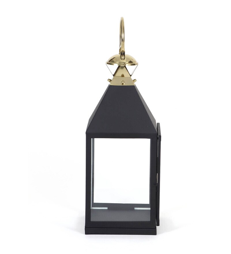 Buy Decorous Black Metal Table Lantern by Opaxa Online Table Lanterns