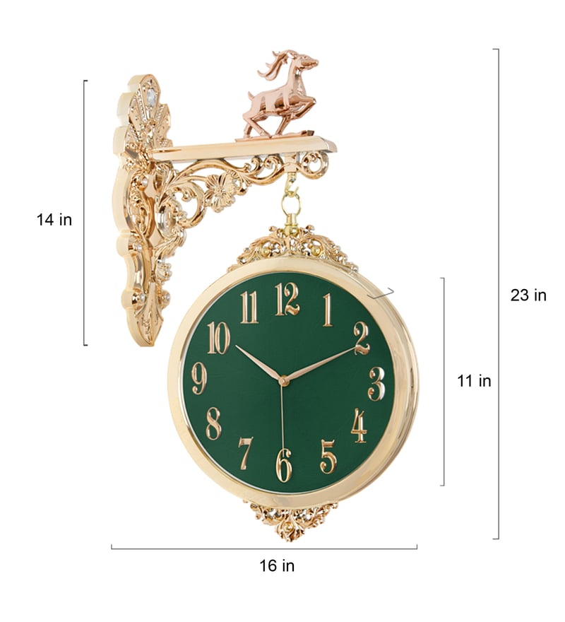 Buy Green Plastic Retro Double Sided Platform Clock At 17% Off By  Funkydecors | Pepperfry