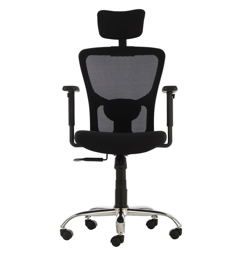 Buy Define Ergonomic Chair in Black Colour by Durian Online High Back Ergonomic Chairs