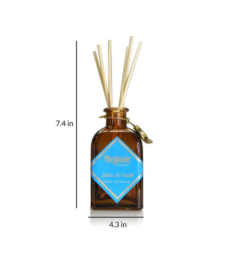 Buy Dehn Al Oudh Agarwood Organic Diffuser with Reeds by Song of