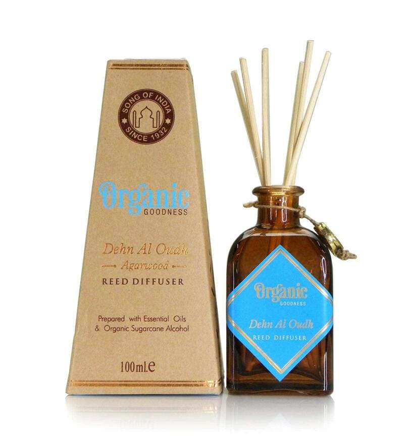Buy Dehn Al Oudh Agarwood Organic Diffuser with Reeds by Song of