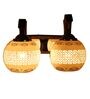 De Madera Brown Wood Wall Light