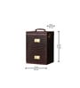 Debonair Leather Portable Cocktail Bar in Brown Colour