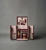 Debonair Leather Portable Cocktail Bar in Brown Colour