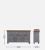 Damino Z Solid Wood Sideboard In Scratch Resistant Grey Distress Finish
