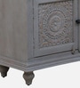Damino Z Solid Wood Sideboard In Scratch Resistant Grey Distress Finish