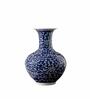 Decadent Blue Porcelain Vase