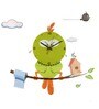 Multicolor PVC Decal Angry Kids Wall Clock