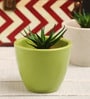 Green Ceramic Table Top Planter