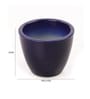 Navy Blue Ceramic Table Top Planter, Set Of 2