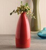 Red Ceramic Vase