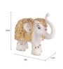 Multicolor Terracota Gold Plated Elephant Figurine