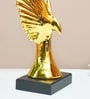 Black & Golden Ceramic Eagle Figurine