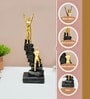 Black & Golden Resin Staircase Decorative Object