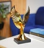 Black & Golden Ceramic Eagle Figurine