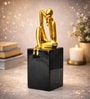 Black & Golden Ceramic Abstract Posture Figurine