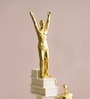 Black & Golden Resin Staircase Decorative Object