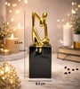 Black & Golden Ceramic Abstract Posture Figurine