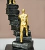 Black & Golden Resin Staircase Decorative Object