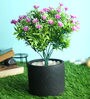 Pink PVC Artificial Flower Bunch without Pot Pack of 2