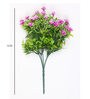 Pink PVC Artificial Flower Bunch without Pot Pack of 2
