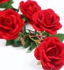 Red Velvet Rose Artificial Flower