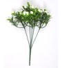 White Polyester Rose Artificial Flower Pack of 2