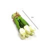 White Fabric Tulip Artificial Flowers