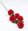 Red Velvet Rose Artificial Flower