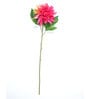 Pink Polyester Dahlia Artificial Flower Pack of 3